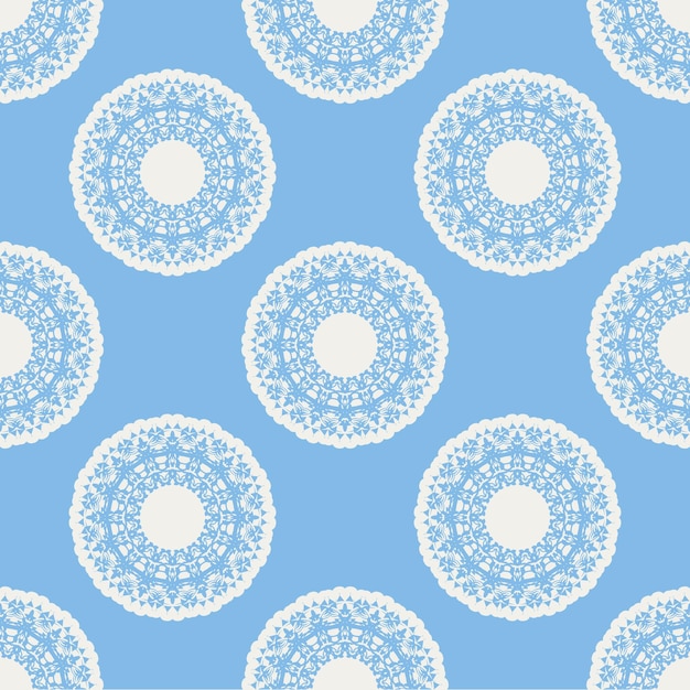 Quatrefoil geométrico de patrones sin fisuras fondo vector ilustración en color turquesa suave azul menta y blanco