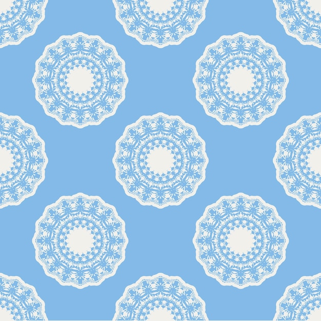 Quatrefoil geométrico de patrones sin fisuras fondo vector ilustración en color turquesa suave azul menta y blanco