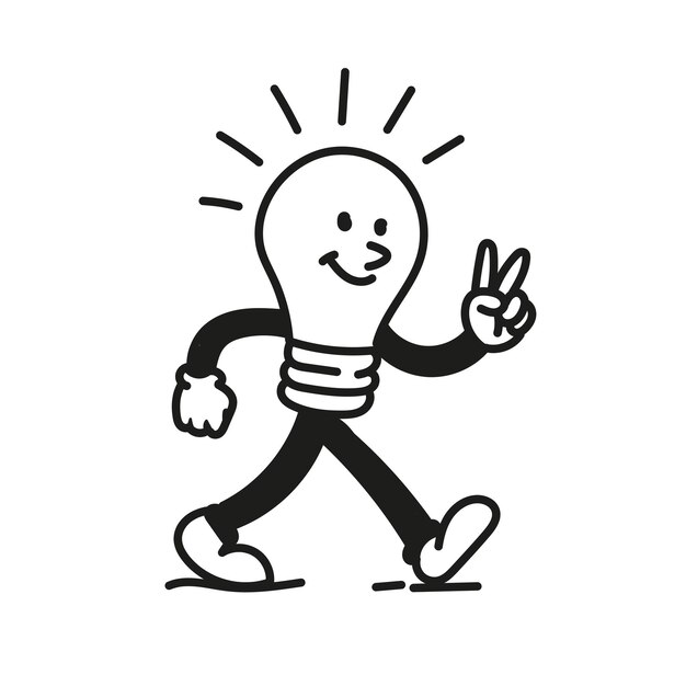 Qué buena idea es el boceto caminante.