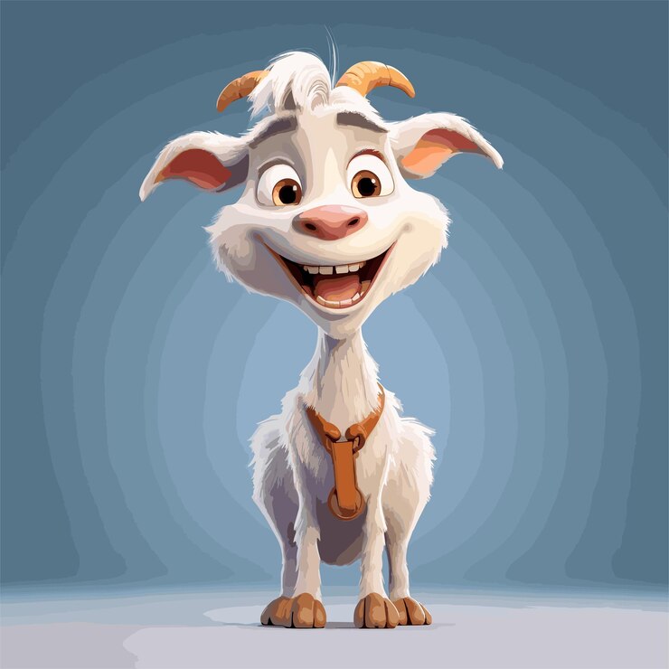 Vector qué cabra de dibujos animados.