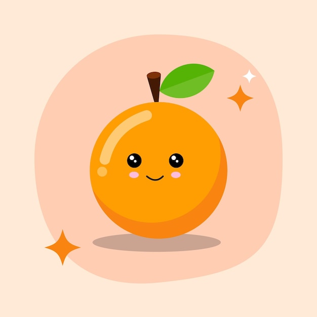 Vector qué linda ilustración naranja.