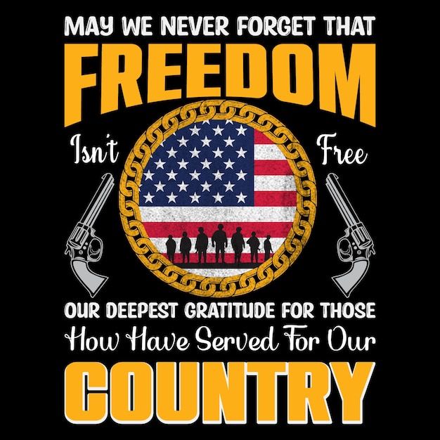 Que nunca olvidemos que la libertad no es un diseño de camiseta gratuito para el Día de los Caídos.