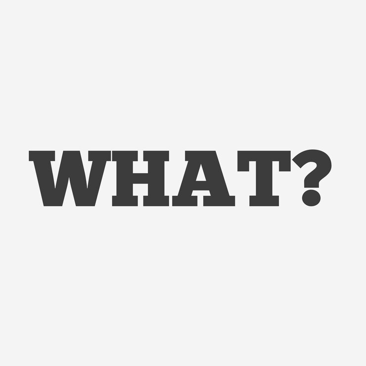 Vector ¿qué pregunta concepto de letras diseño ilustración vectorial