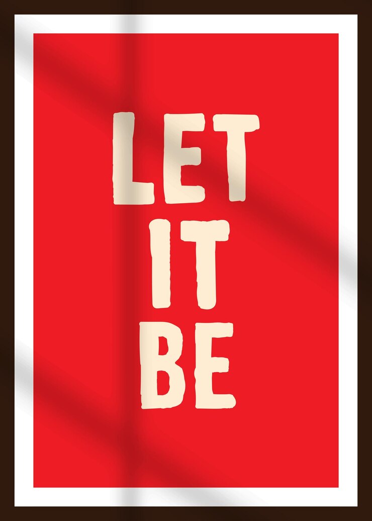 Vector que sea una frase de cartel aislada en el papel de fondo rojo impreso diseño de cartel