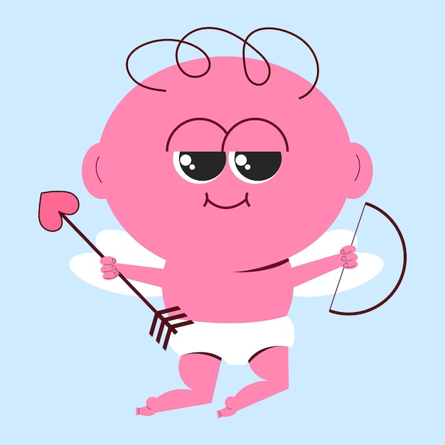 Querido cupido Personaje angelito Día de San Valentín