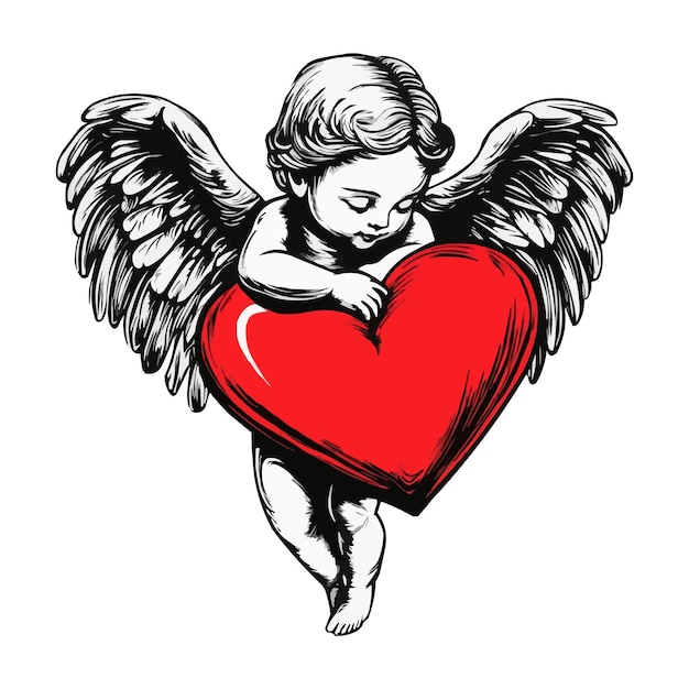 Querubín con el corazón