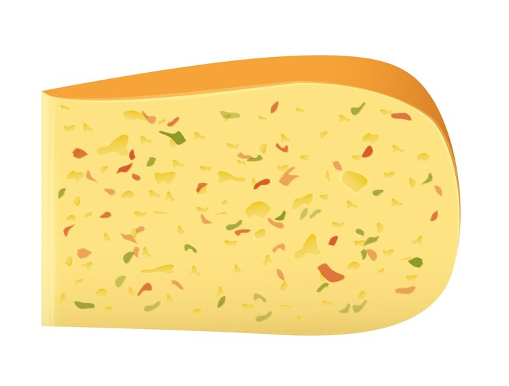 Vector queso casero con hierbas
