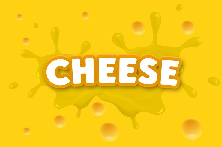 Vector queso etiqueta eco comida cartel banner menú producto vector ilustración