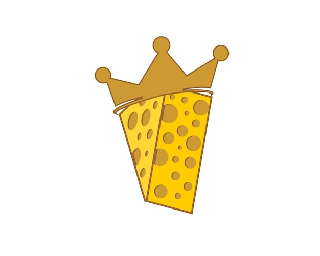 Queso con el logo de la corona del rey