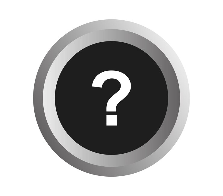 Vector question mark button