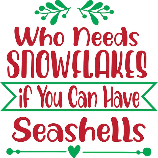 ¿Quién necesita copos de nieve si puedes tener conchas marinas?