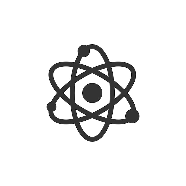 Química Átomo Molécula Icono Logo Plantilla Ilustración Diseño Vector EPS 10