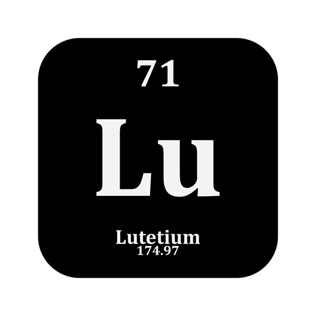 Química del lutecio elemento químico en la tabla periódica