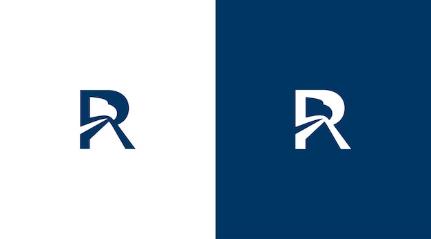 R Diseño de letras de logotipo R icono de identidad de marca Diseño de monograma Logotipo Diseño de logotipo minimalista