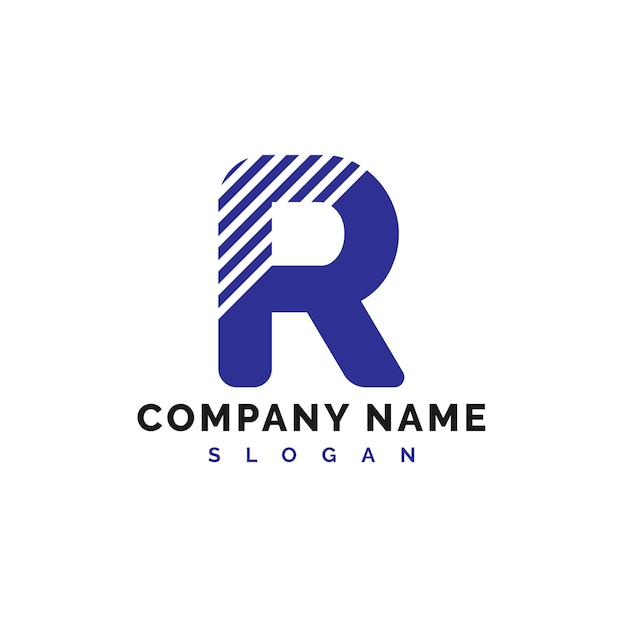 R Diseño del logotipo R Letra del logotipo Icono Vector Ilustración Vector