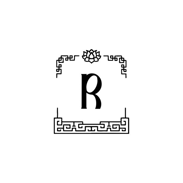 r el logotipo del monograma