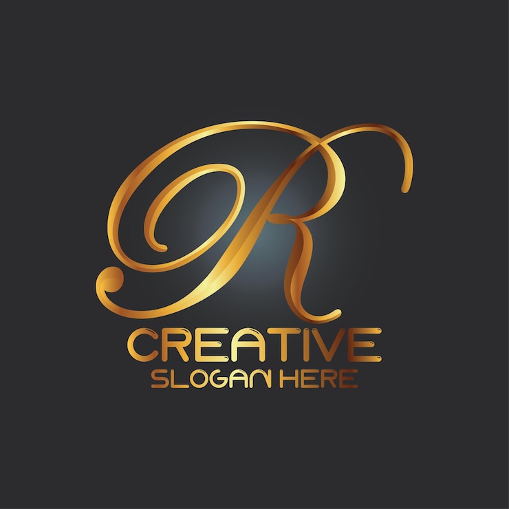 Vector r sign letter logo inicial letra r diseño de logotipo plantilla iconos para negocios de lujo elegante simple