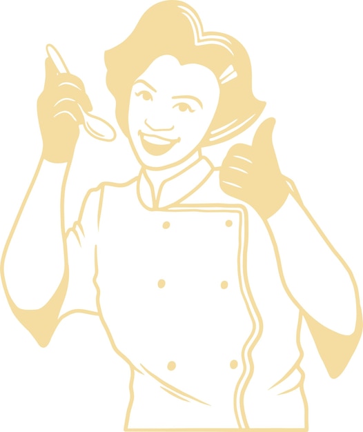 RaanThaiDinin_Mascot de la mujer Ilustración_Inclusivo