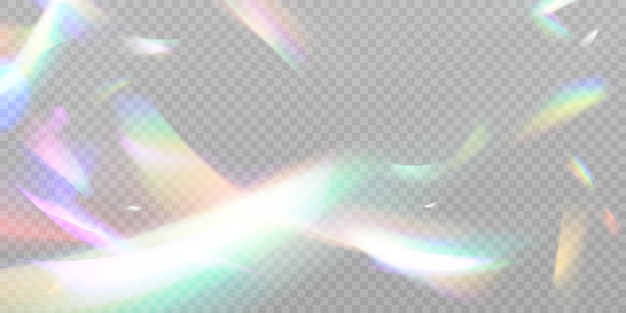 Racimo de colores rayos brillantes del espectro Deslumbramiento en el cristal de la lente Joyas o gemas