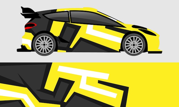 Racing Wrap Car Diseño de rayas modernas