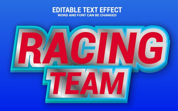 Vector racingtexteffect