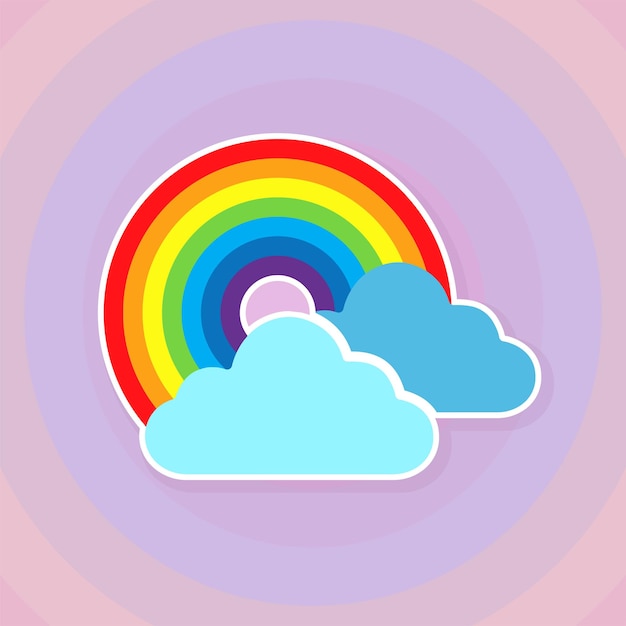 Radiant rainbow bliss descarga el vector de colores gratis