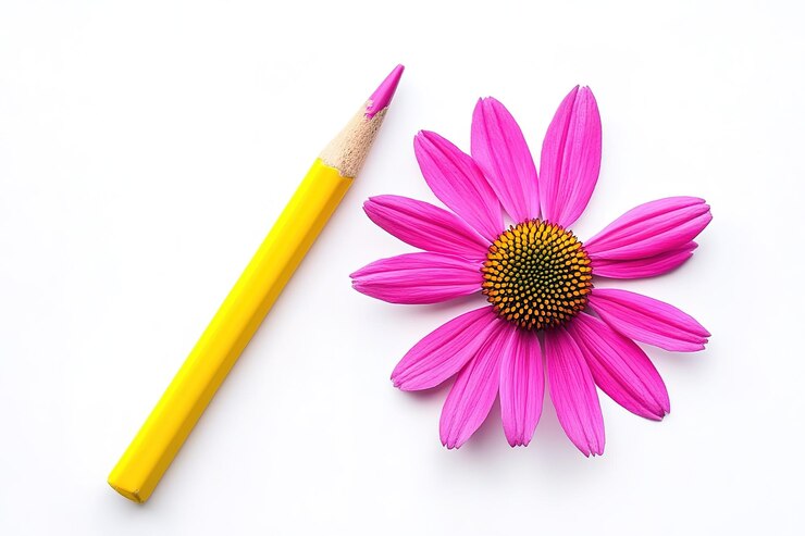 Vector radiante echinacea purpurea un impresionante primer plano de alta definición en un fondo blanco puro perfecto