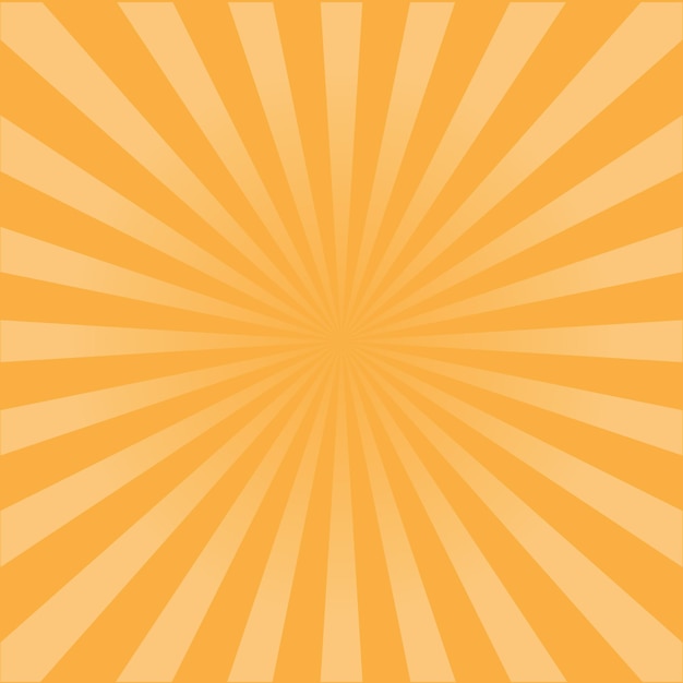 Radiante estallido de sol amarillo con estilo retro