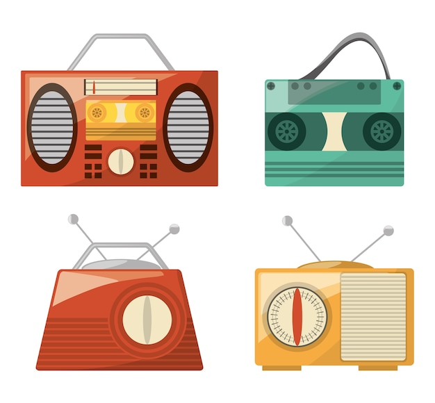 Radio retro a la música de la estación