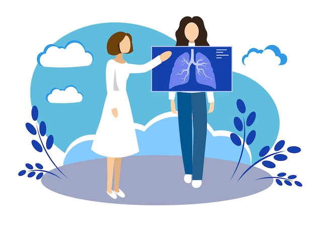 Radiografía de los pulmones Examen físico Doctor Fluorograma