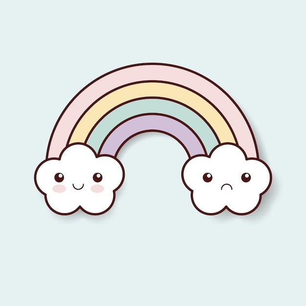 Rainbow kawaii