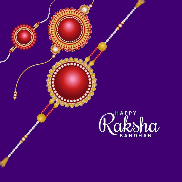 Rakhi decorado para el festival indio de celebración del vínculo entre hermanos y hermanas Raksha Bandhan