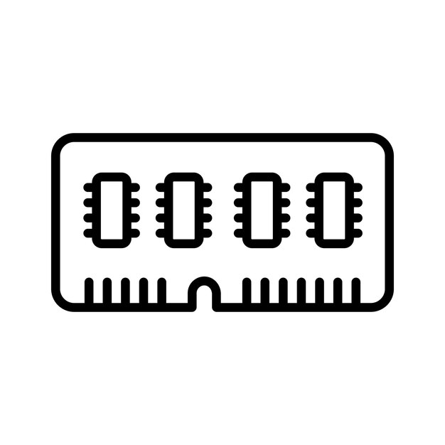 RAM icon Outline style