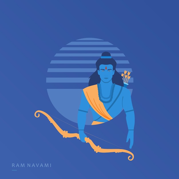 Ram Navami Diseño creativo mínimo