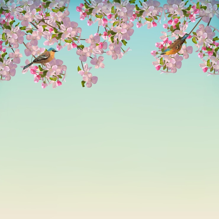 Vector rama de un árbol floreciente en primavera