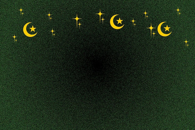 Ramadan colores de fondo gradiente luna de oro elementos islámicos adorno de lujo grano gradiente.