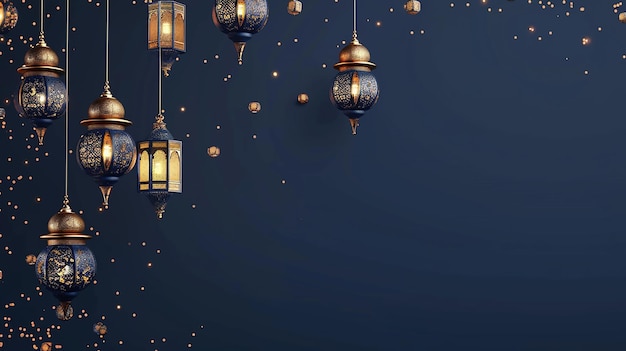 Vector ramadán con diseño de linterna