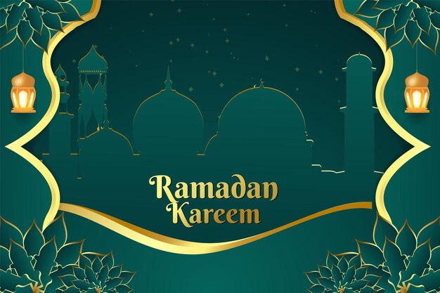 Ramadán fondo estilo islámico