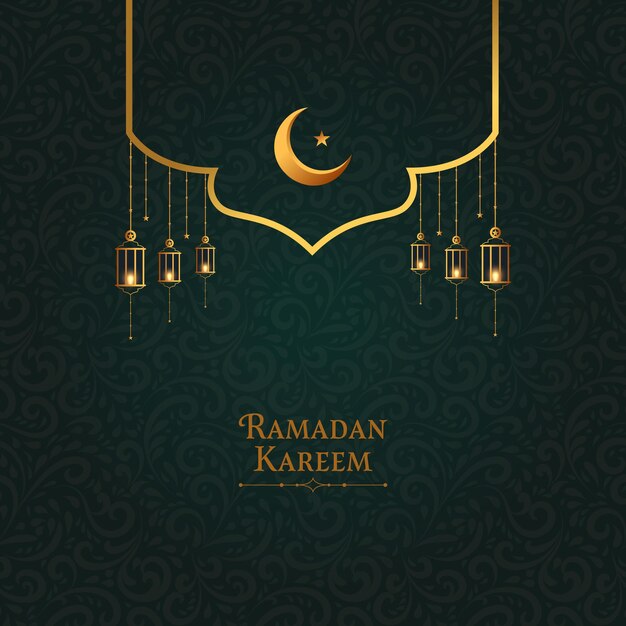 Ramadán islámico Kareem ilustración de fondo