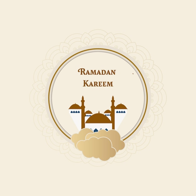Ramadán islámico Kareem ilustración de fondo