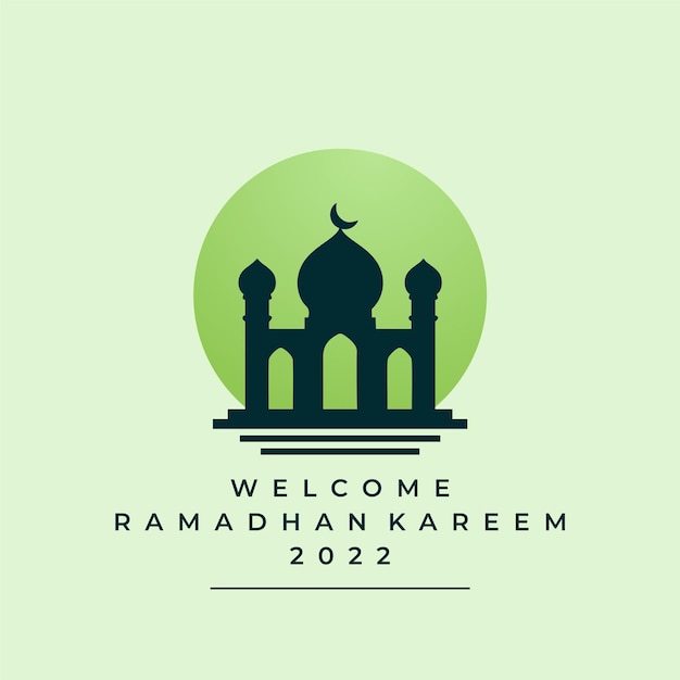 Ramadán kareem 2022 diseño vectorial