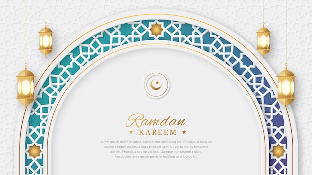 Ramadán kareem árabe elegante lujo
