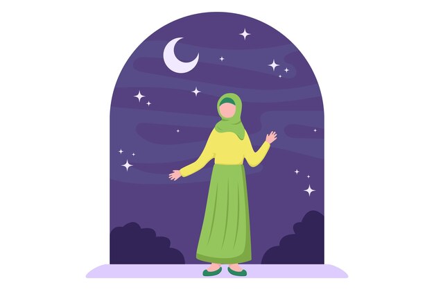 Ramadan Kareem Diseño de ilustraciones planas