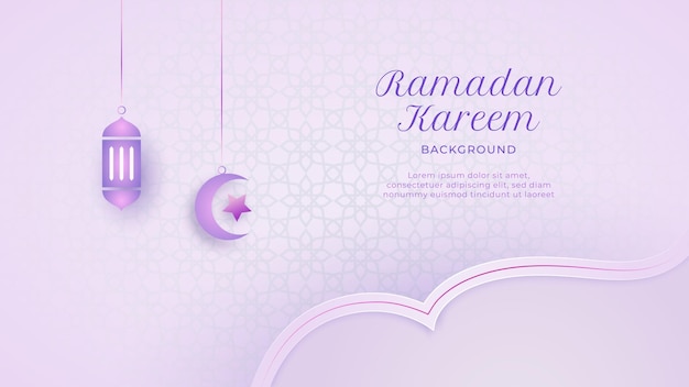 Vector ramadan kareem elegante de fondo