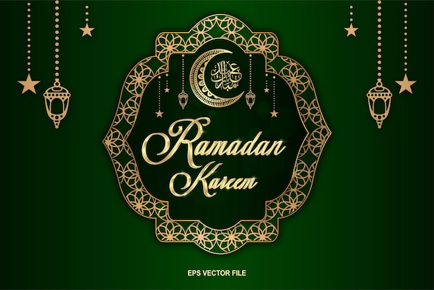 Ramadán kareem eps vector diseño gráfico