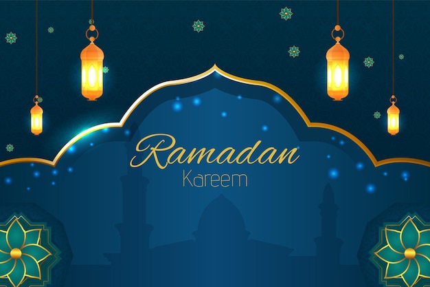 Ramadán kareem fondo islámico con elemento