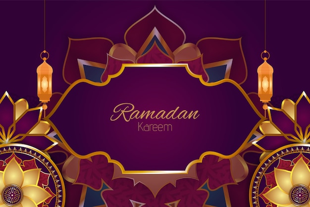 Ramadán kareem fondo islámico con elemento