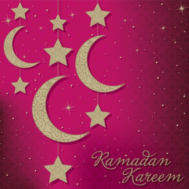 Vector ramadan kareem generosa tarjeta móvil de ramadán en formato vectorial