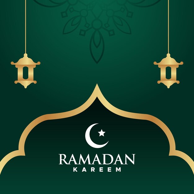 Ramadán Kareem Gradiente Ilustración Diseño