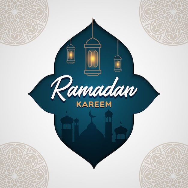 Ramadán Kareem hermoso fondo